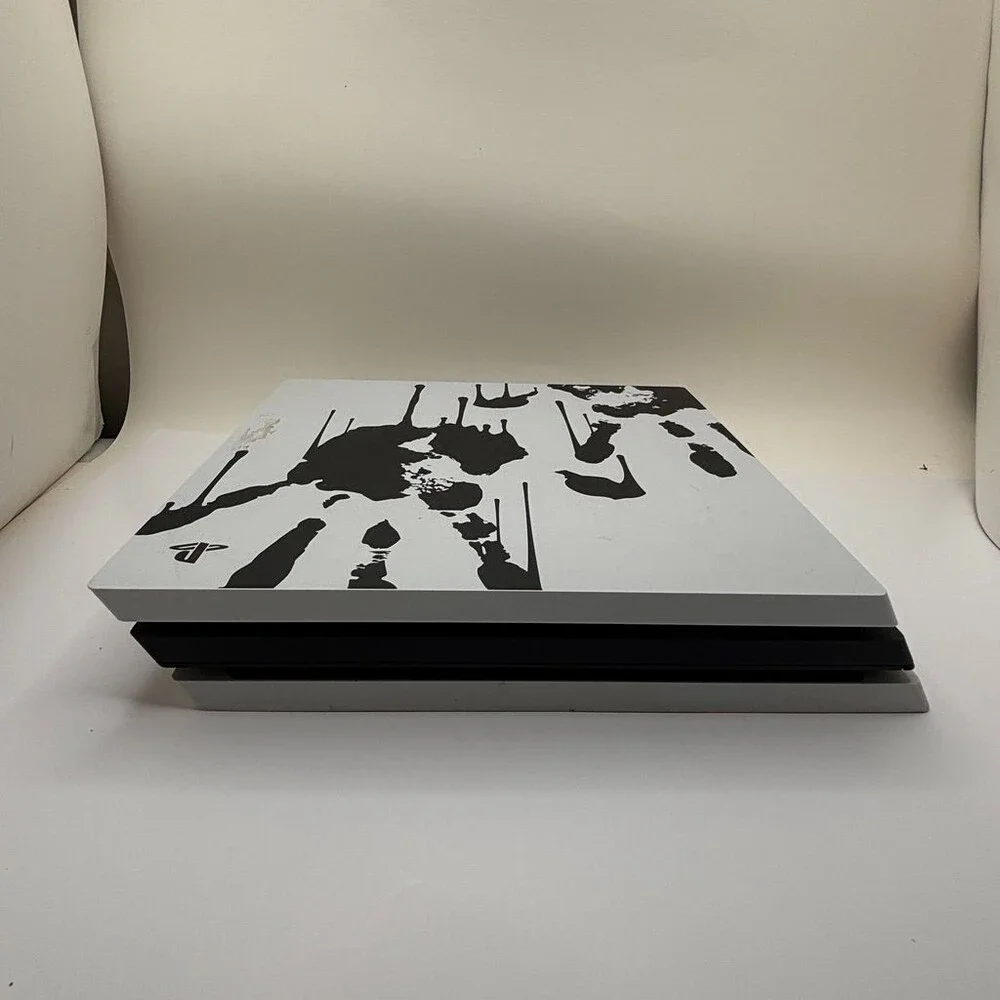 White PlayStation 4 Pro Death Stranding Limited Edition CUH-7215B Console Only